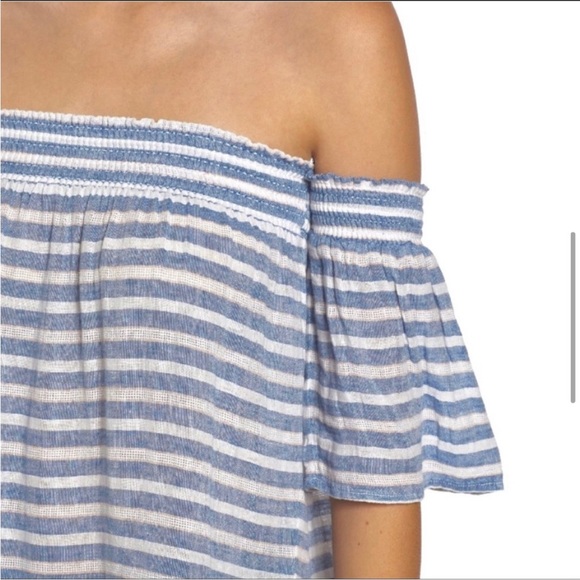 NWOT Rails Isabelle Off Shoulder Top in Parisian Blue Size Large - Picture 3 of 11